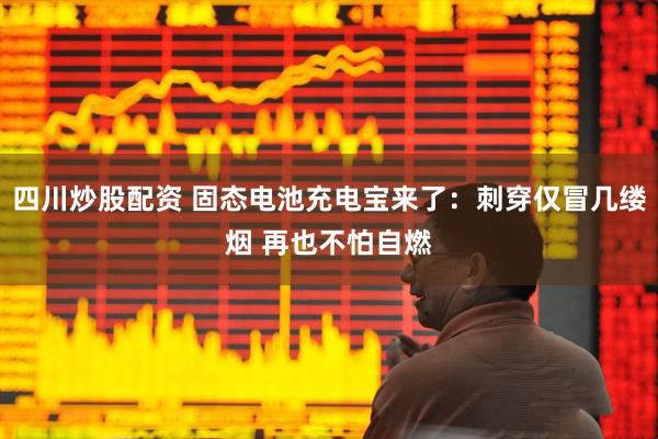 四川炒股配资 固态电池充电宝来了：刺穿仅冒几缕烟 再也不怕自燃